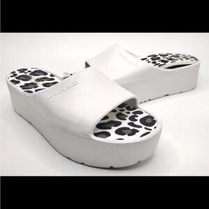 Lemon Jelly Platform Sandals